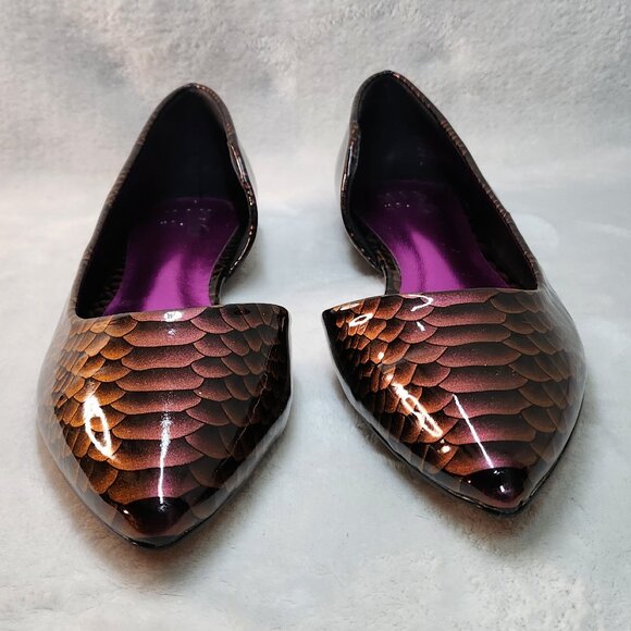 *New Low Price!* Mix no. 6 Fabiana Flats Purple Snake - Picture 7 of 10